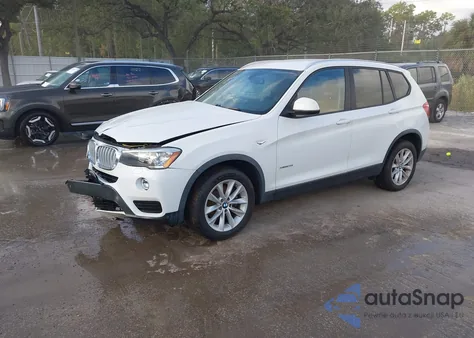 2016 BMW X3 Sdrive28I z USA, uszkodzony, nr VIN 5UXWZ7C56G0R32518
